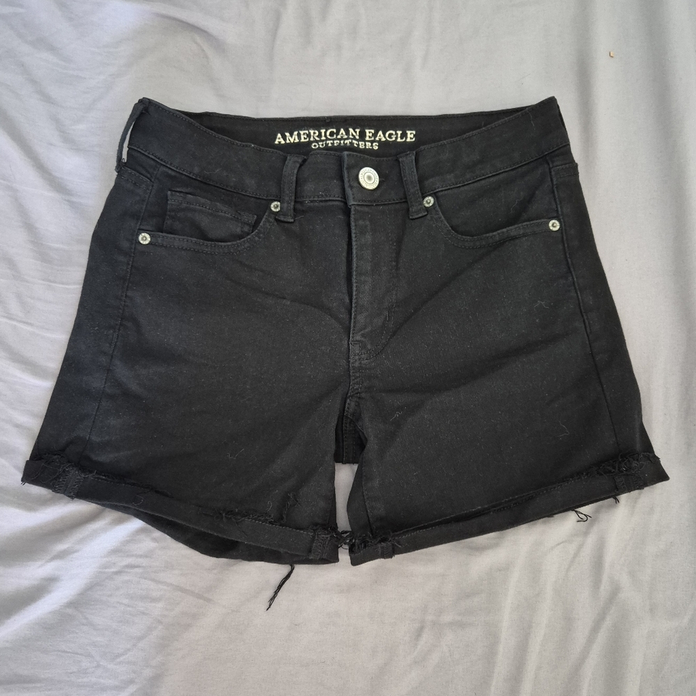 American Eagle Outfitters Women's Dark Jean Shorts